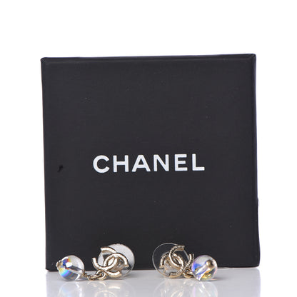 Chanel Bead CC Drop Earrings Light Gold 5 of 5