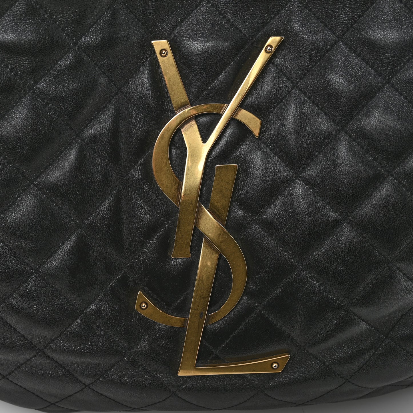 Lambskin Quilted Maxi Icare Shopping Tote Black