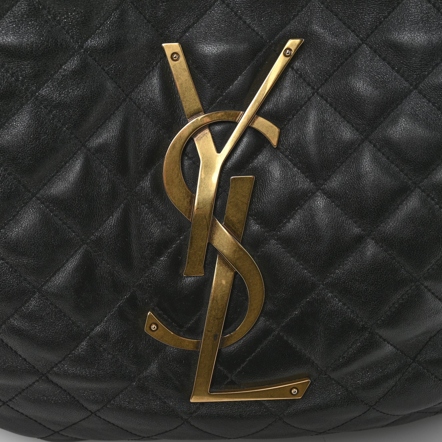Saint Laurent Lambskin Quilted Maxi Icare Shopping Tote Black 12 of 14