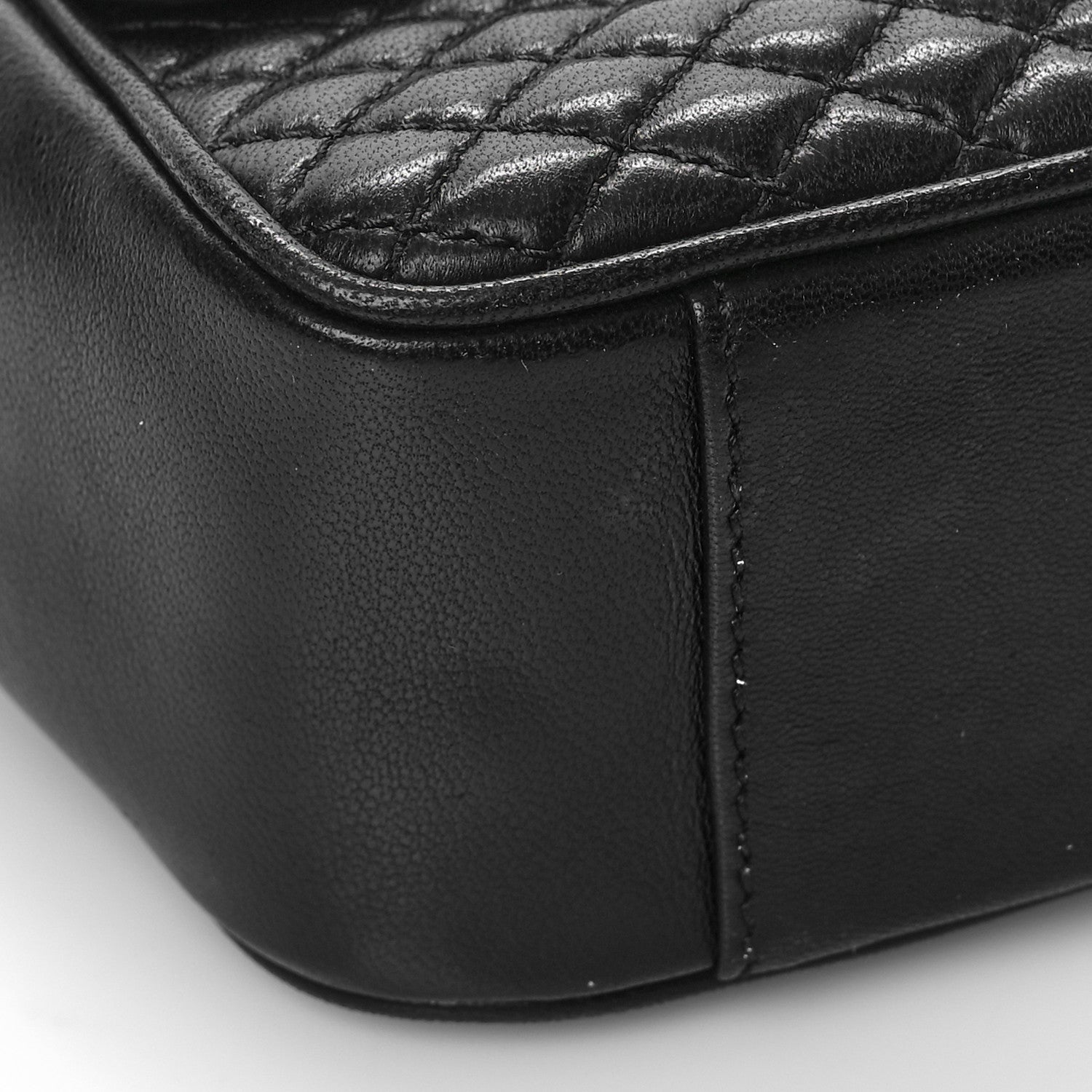 Saint Laurent Lambskin Quilted Victoire Shoulder Bag Black 6 of 7