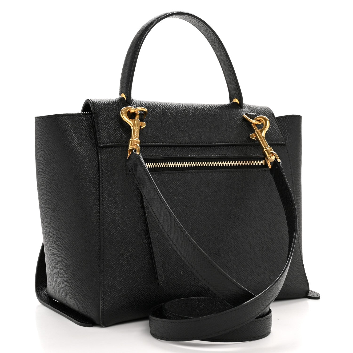 Celine Grained Calfskin Micro Belt Bag Black 3 of 15