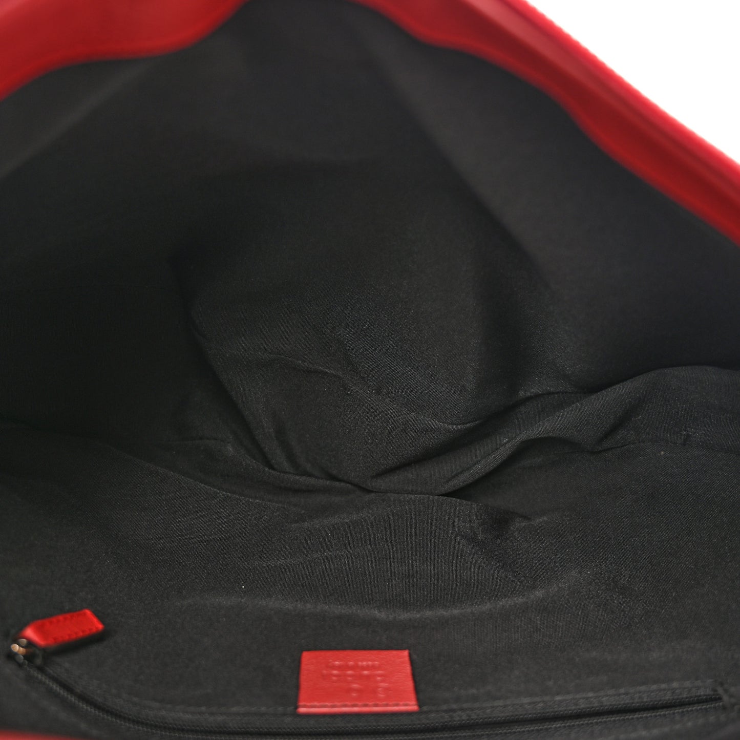 Monogram Half Moon Hobo Red