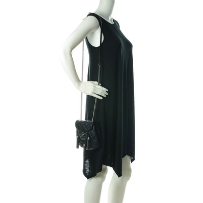 Chanel Calfskin Quilted Coco Sporran Small Tassel Flap Black 2 of 8