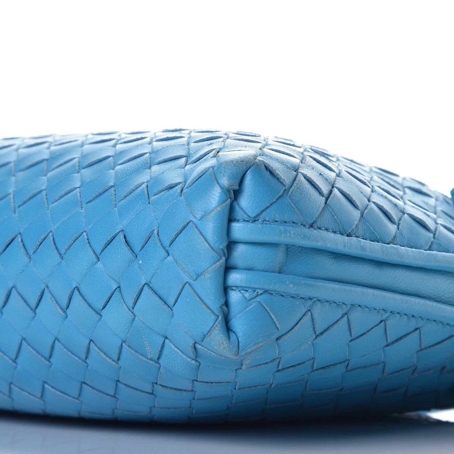 Nappa Intrecciato Nodini Bag Turquoise