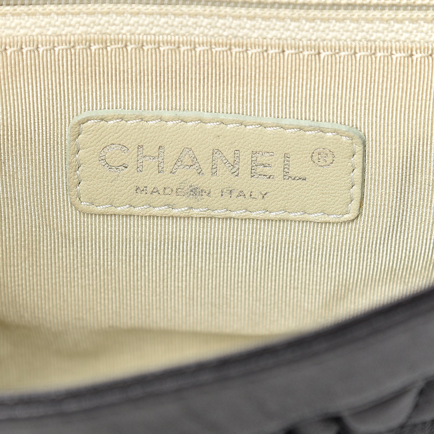 Washed Lambskin Quilted Mini Chain Around Flap Black