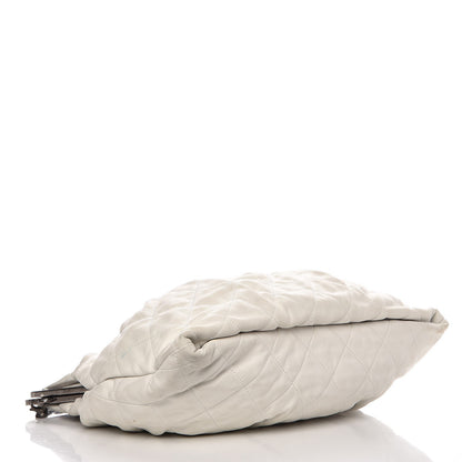 Chanel Iridescent Calfskin Chic Quilt Frame Tote White 4 of 8