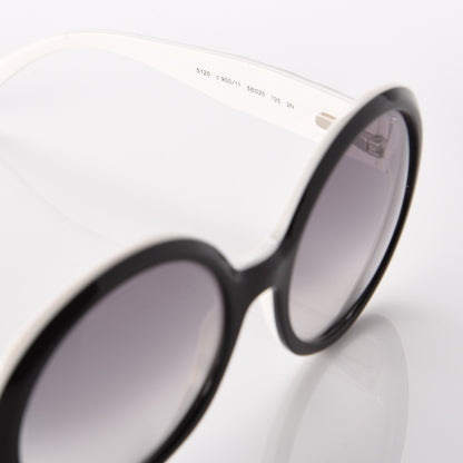 Chanel Quilted CC Mod Sunglasses 5120 Black White 5 of 7