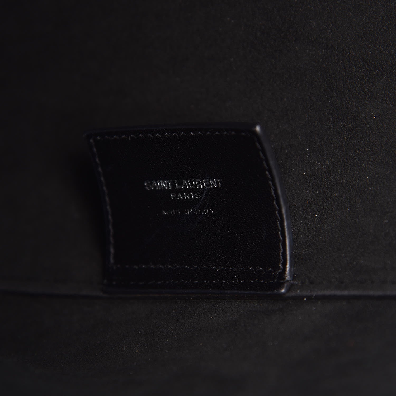 Saint Laurent Textured Patent Large Shopping Tote Black 8 of 12