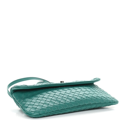 Bottega Veneta Nappa Intrecciato Mini Turn-Lock Crossbody Lagoon 4 of 10