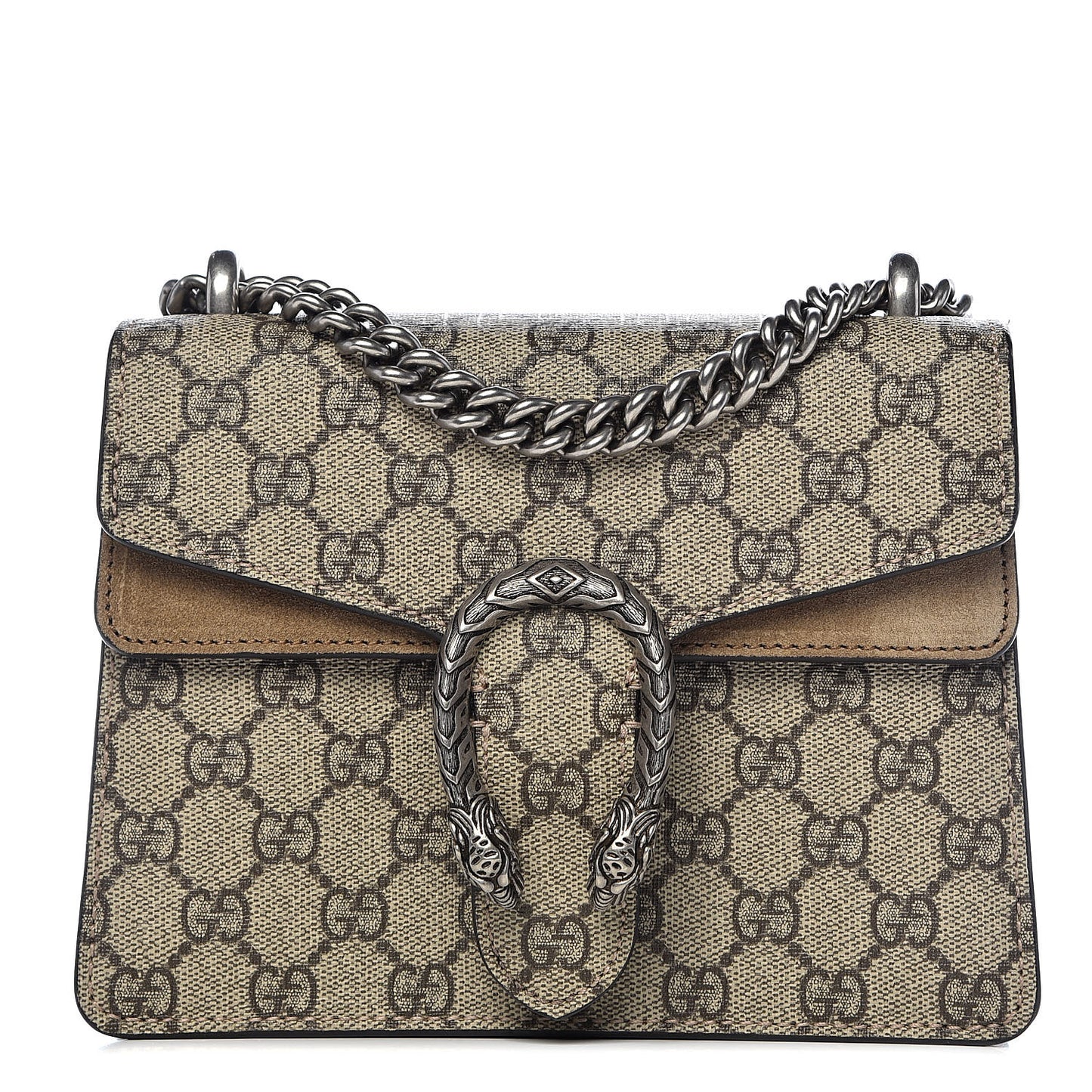 GG Supreme Monogram Mini Dionysus Shoulder Bag Taupe