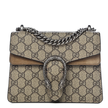 Gucci GG Supreme Monogram Mini Dionysus Shoulder Bag Taupe 1 of 18