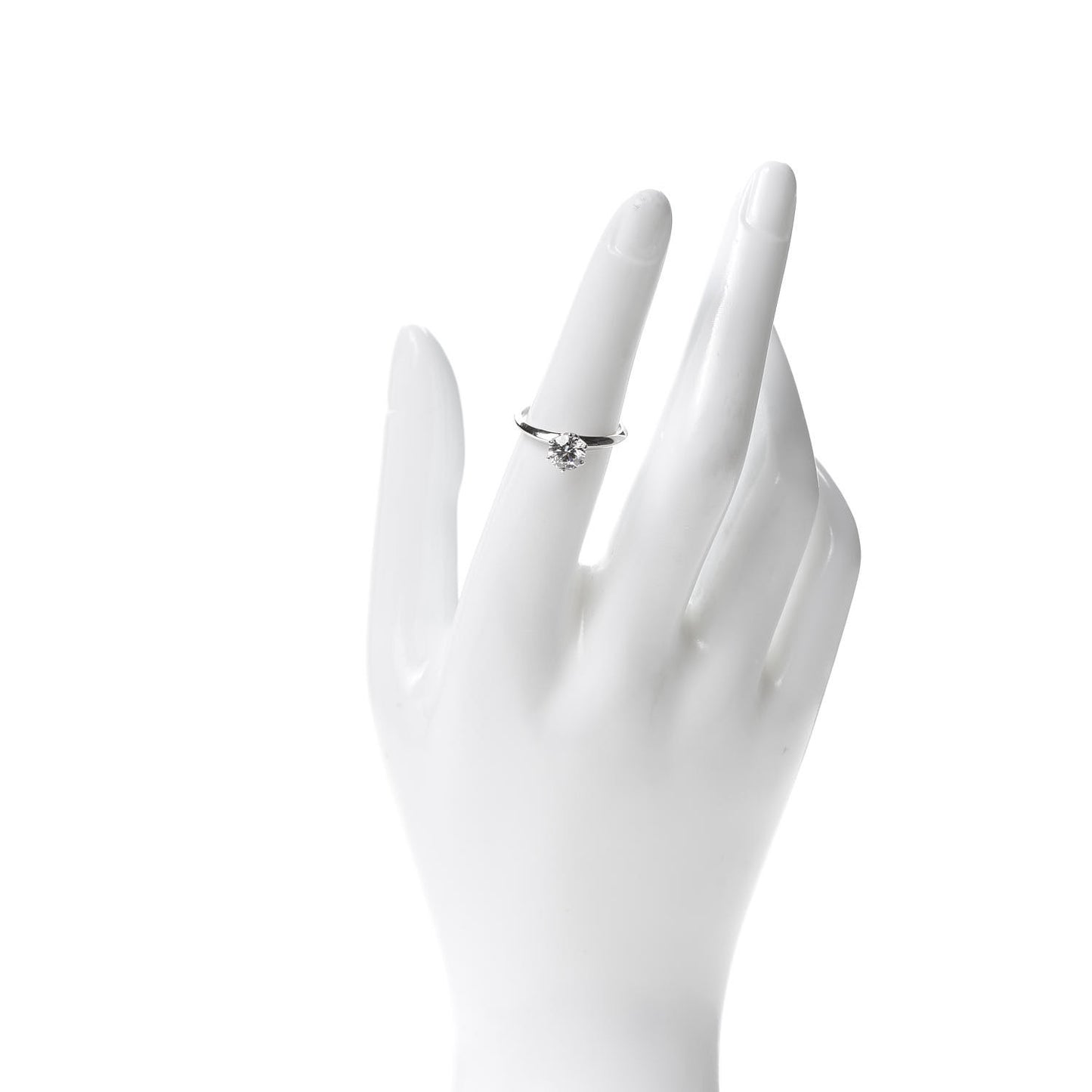 Platinum Diamond .90ct Solitaire Engagement Ring 51 5.75