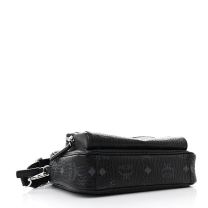 MCM Visetos Camera Crossbody Bag Black 4 of 10