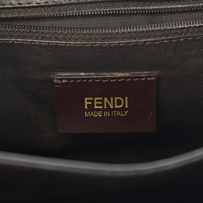 Fendi Vitello Classico No.1 Satchel Dark Brown 5 of 9