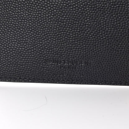 Saint Laurent Grain De Poudre Paris East West Wallet Black 6 of 10