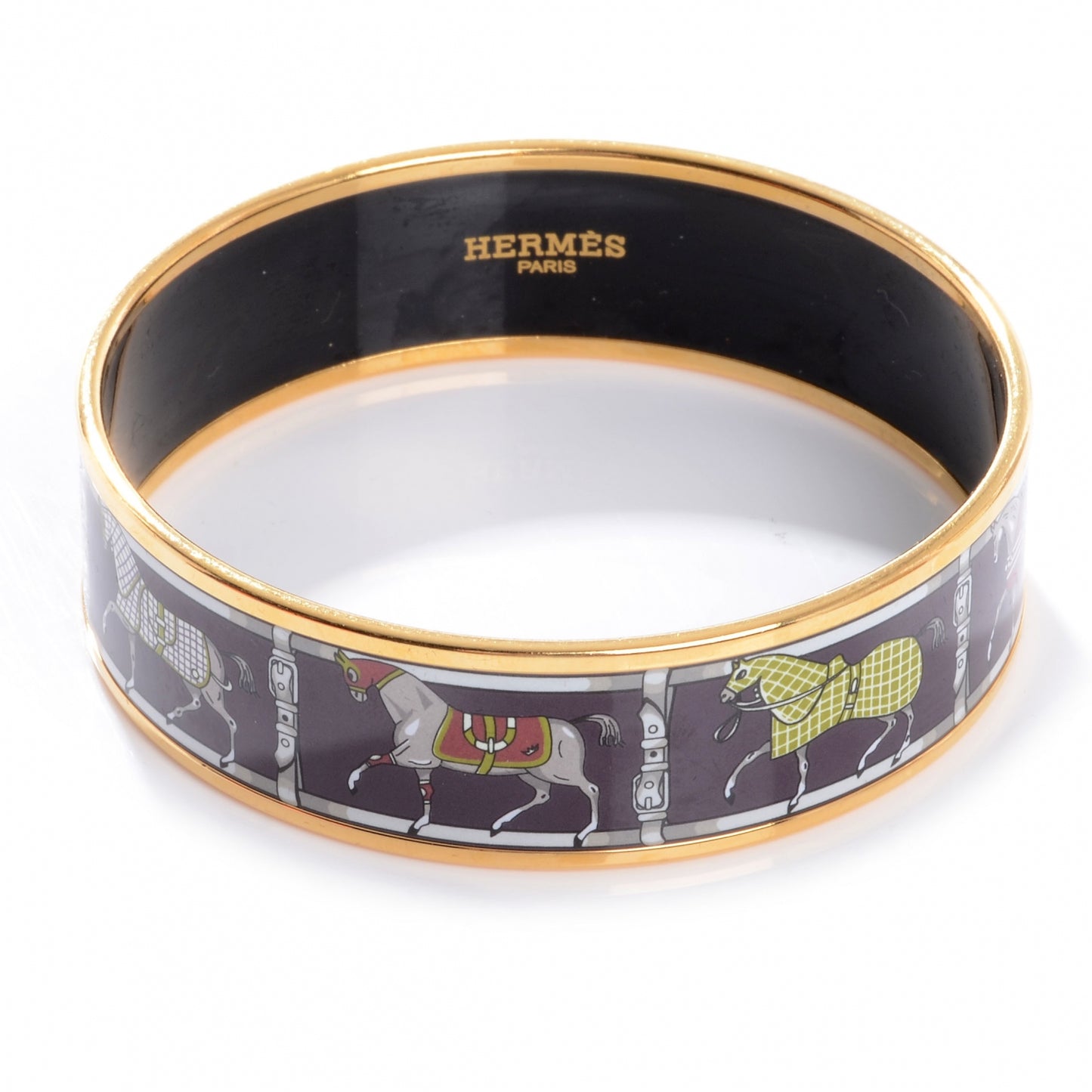 Enamel Printed Tenues Et Couvertures Wide Bracelet 70