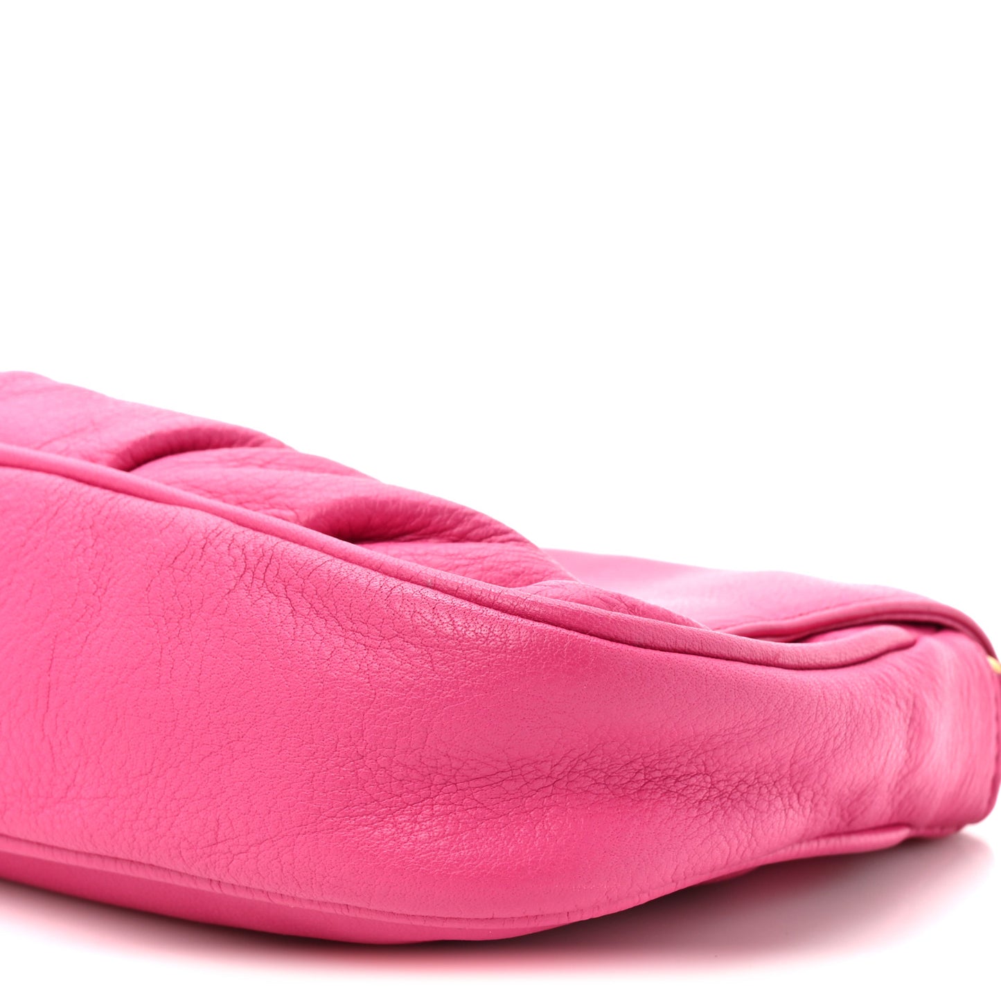 Vitello Flamingo Fendista Pouchette Crossbody Lampone