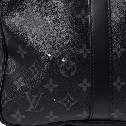 Louis Vuitton Monogram Eclipse Keepall Bandouliere 55 19 of 25