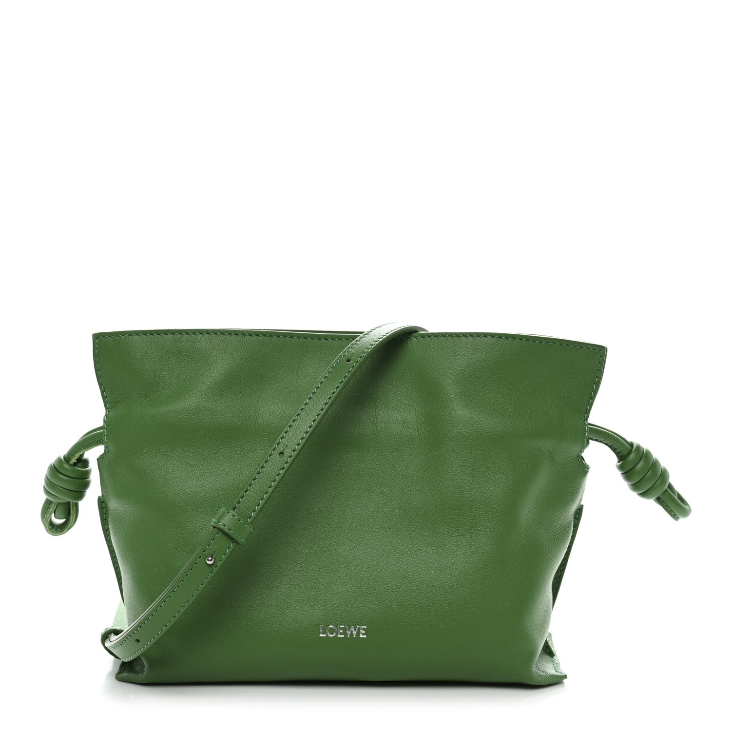 Loewe x SUNA FUJITA Nappa Bunny Mini Flamenco Knot Clutch Tropical Green 1 of 10