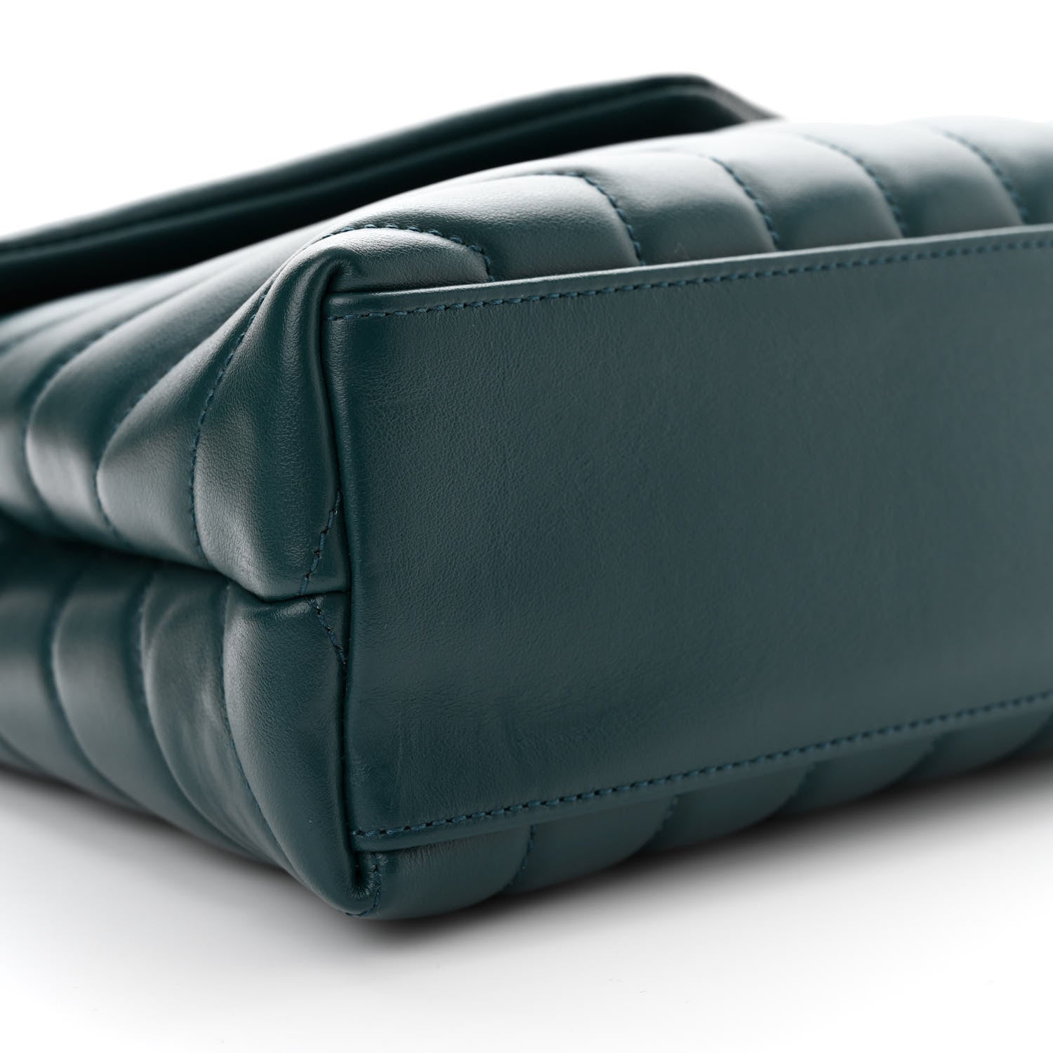 Saint Laurent Calfskin Y Quilted Monogram Small Loulou Chain Satchel Sea Turquoise 9 of 13