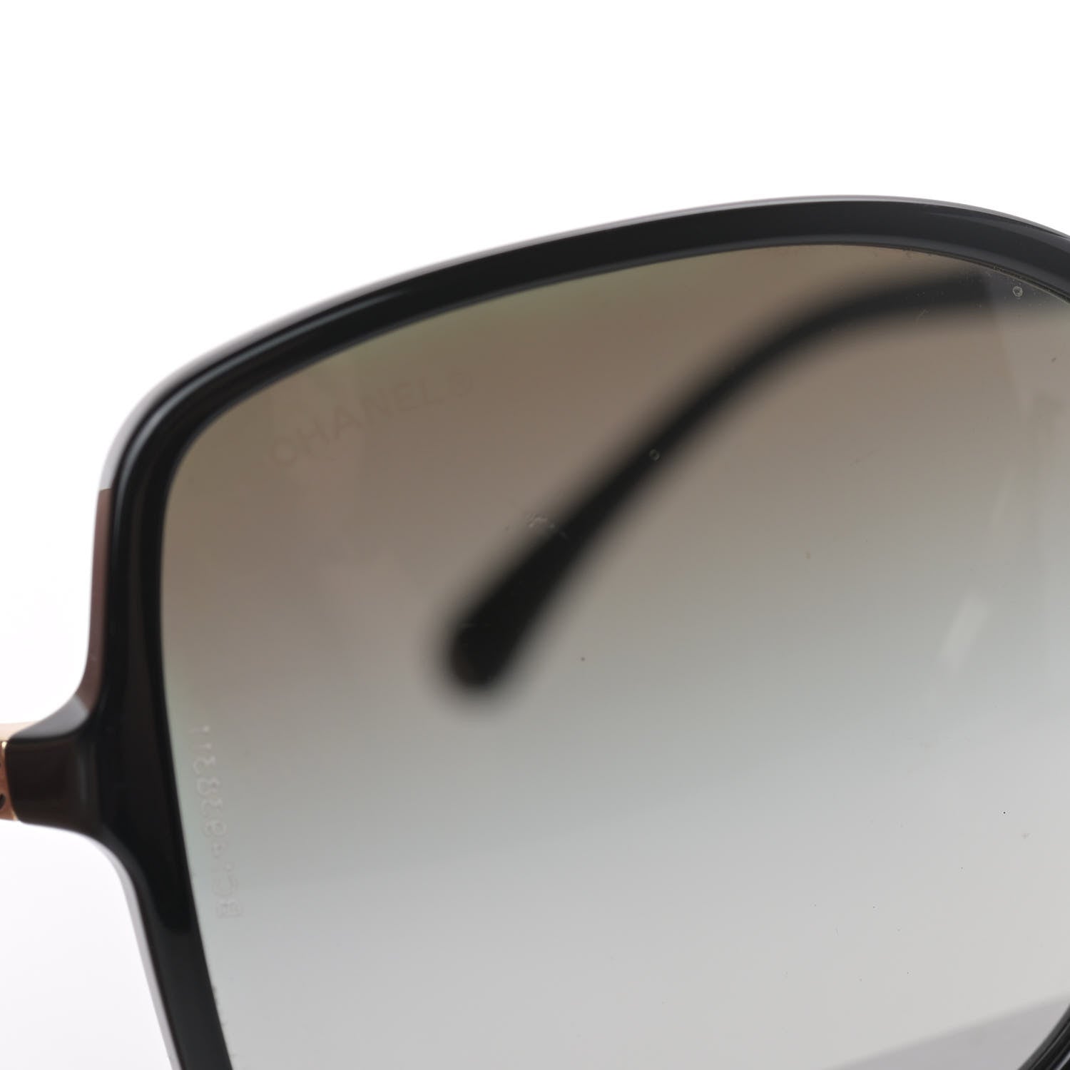 Chanel Lambskin Square Chain Sunglasses 5210-Q Black 9 of 10