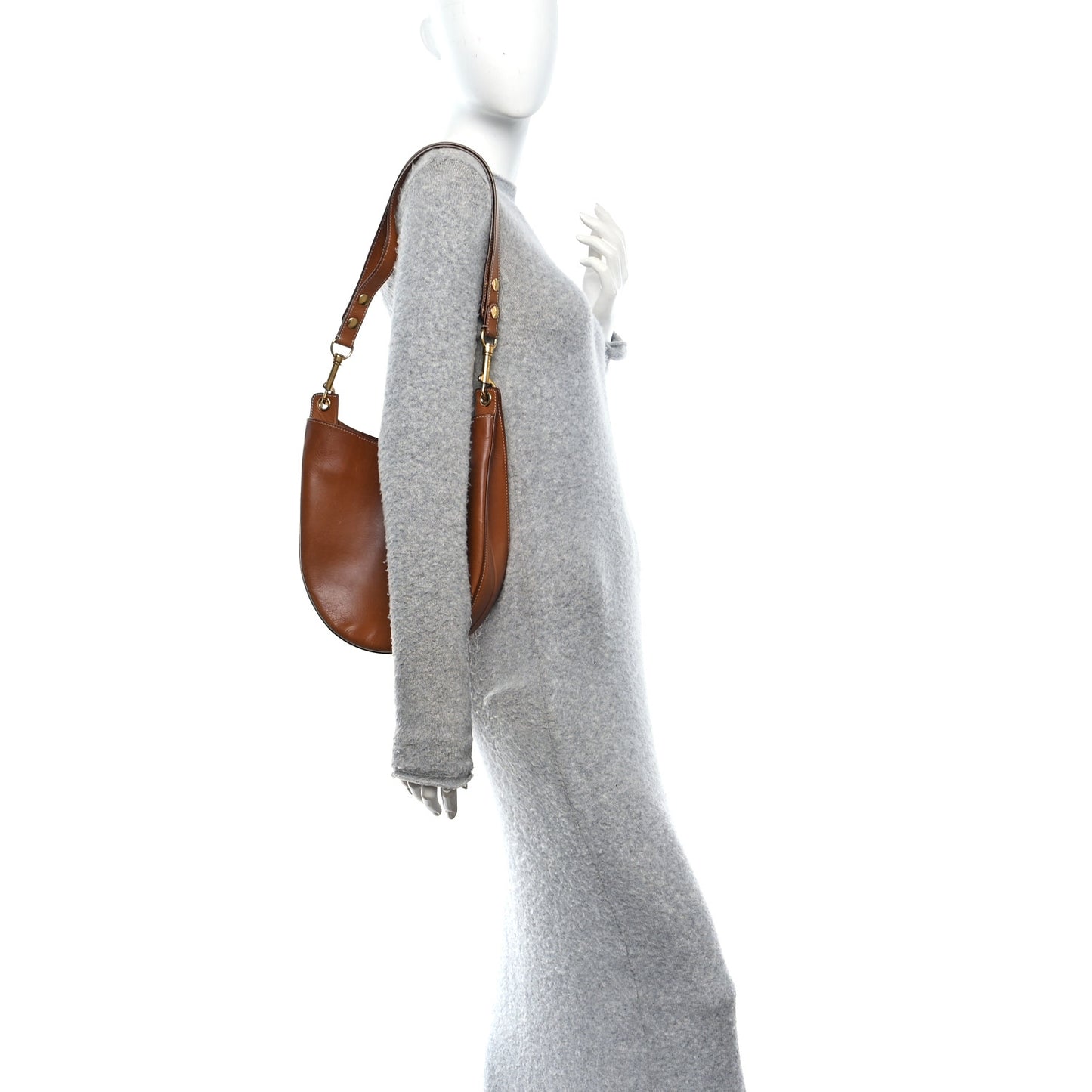 Supple Calfskin Medium Hobo Brown