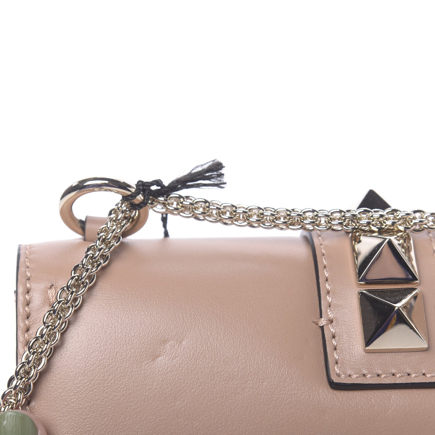 Valentino Garavani Vitello Small Glam Lock Rockstud Flap Soft Noisette 11 of 11