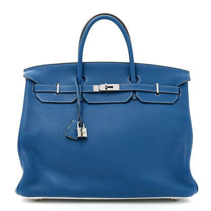 Hermes Togo Eclat Birkin 40 Mykonos White 1 of 14