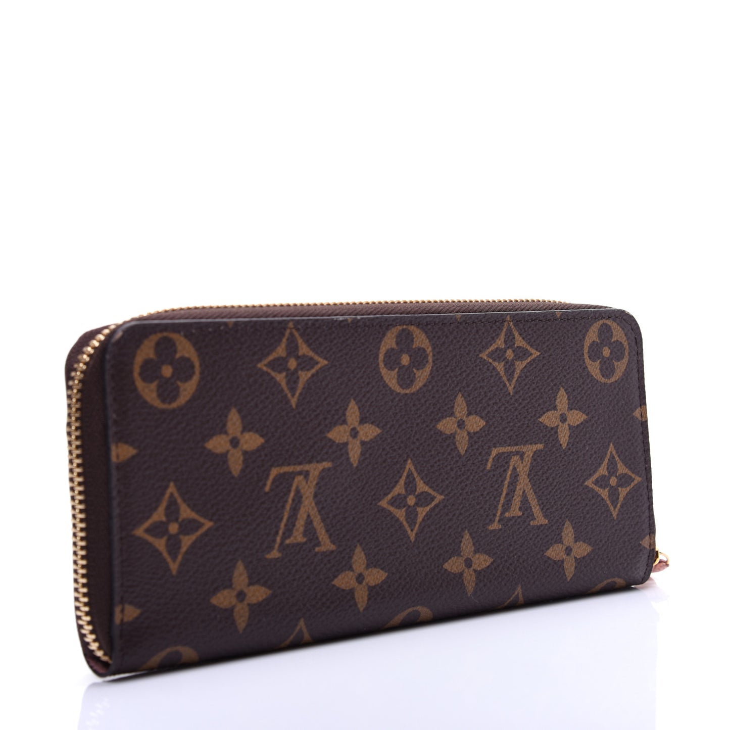 Monogram Clemence Wallet Rose Ballerine