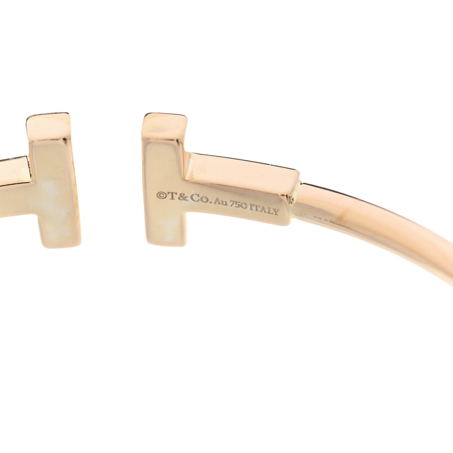 Tiffany 18K Rose Gold T Wire Bracelet 4 of 5