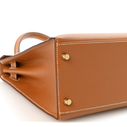 Hermes Epsom Kelly Sellier 28 Gold 9 of 11