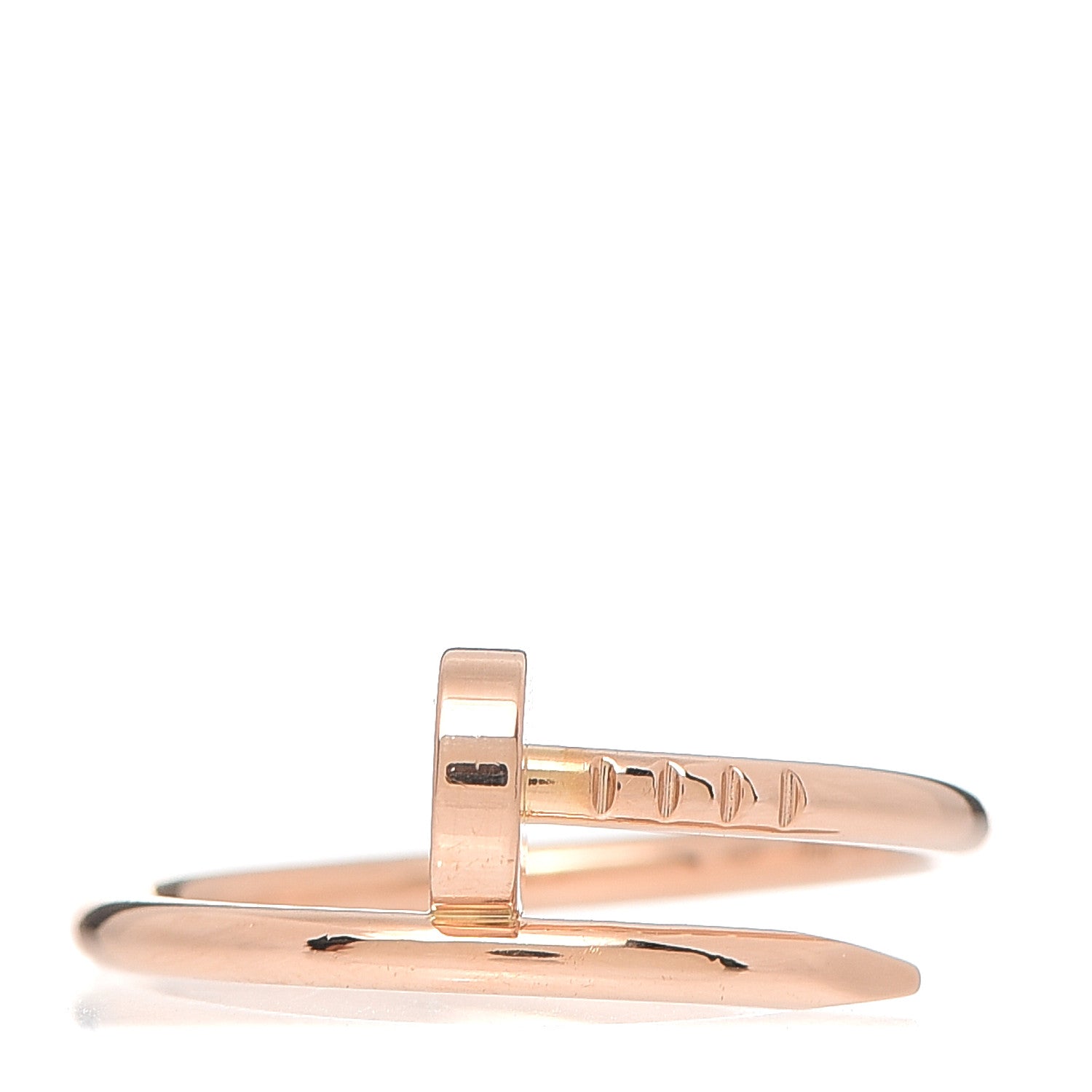 Cartier 18K Pink Gold Small Juste Un Clou Ring 53 6.5 1 of 6