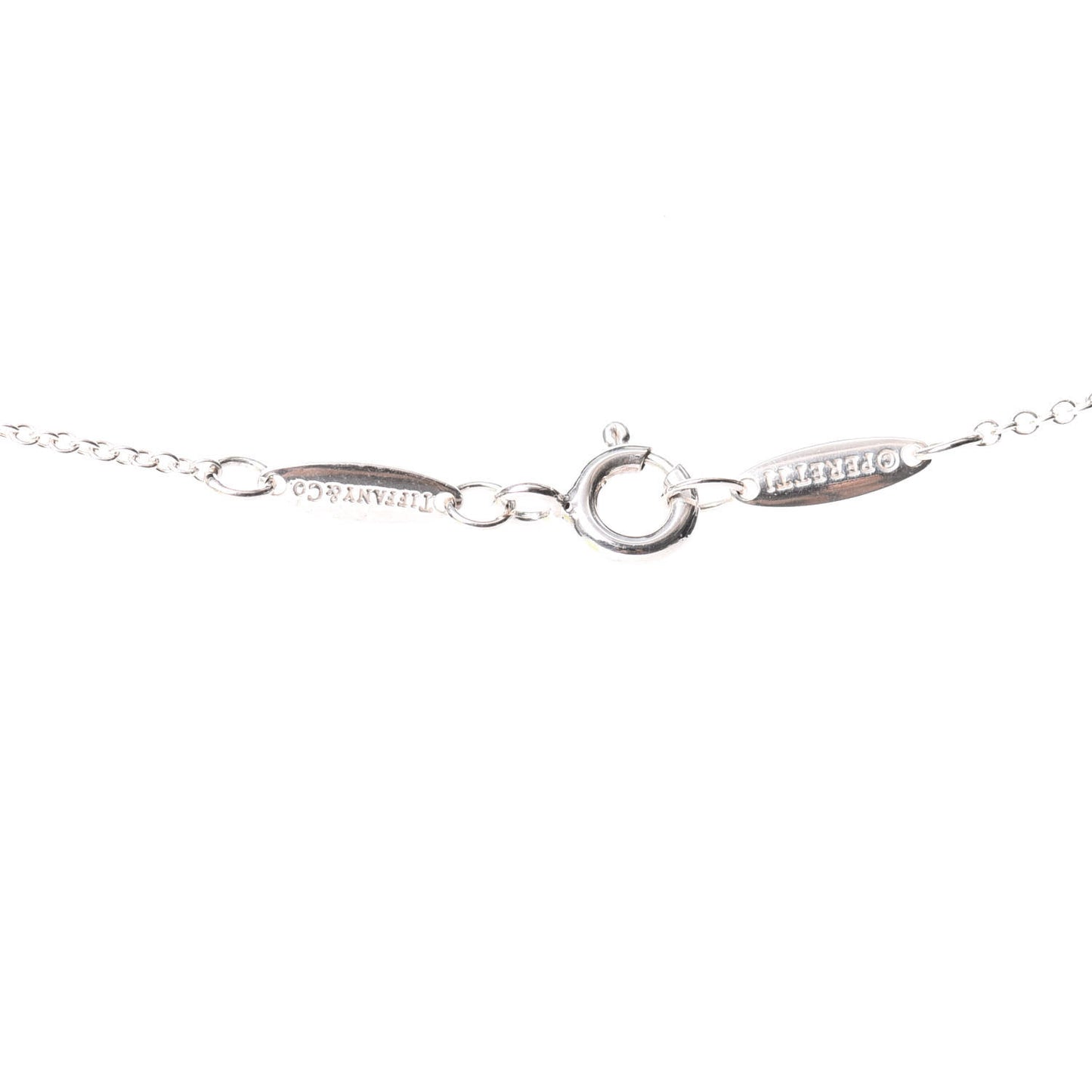 Sterling Silver 12mm Elsa Peretti Cross Pendant Necklace