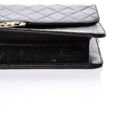 Chanel Lambskin Quilted Medium Single Flap Black 13 of 21
