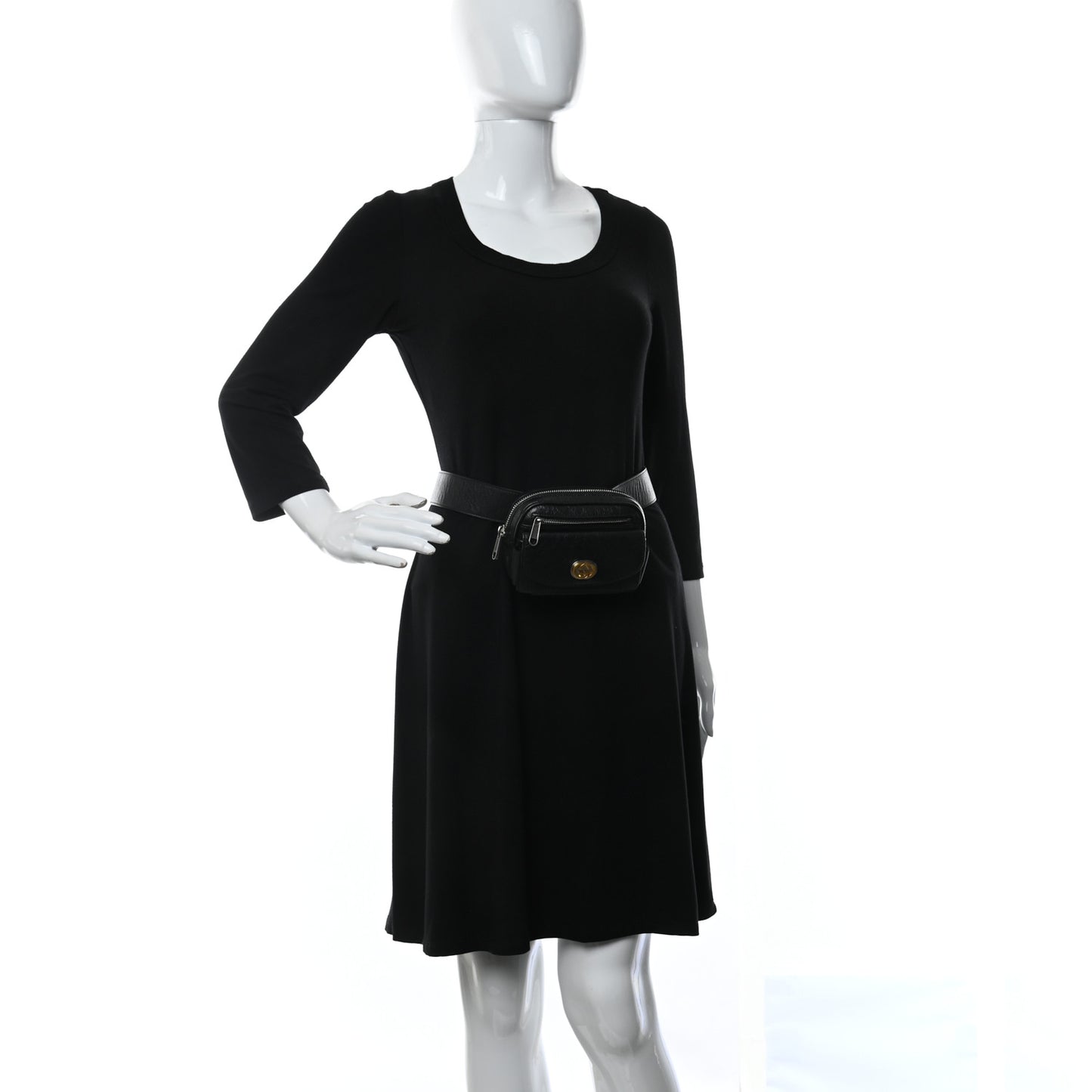 Fluffy Calfskin Mini Morpheus Belt Bag 70 28 Black
