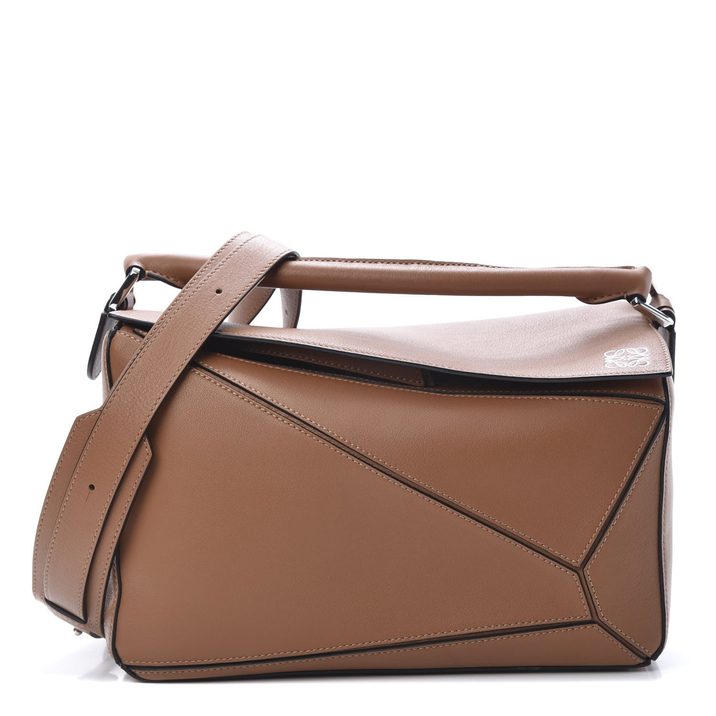 Calfskin Medium Puzzle Bag Tan