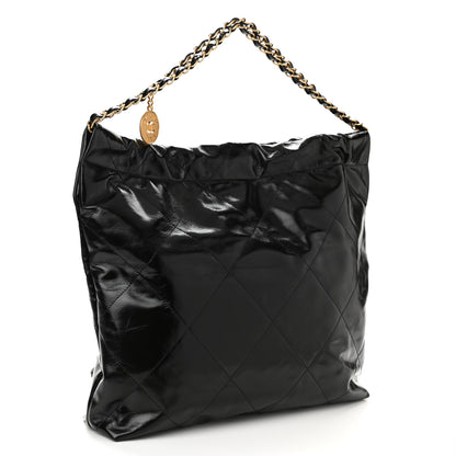 Chanel Glazed Calfskin Quilted Chanel 22 Black 4 of 11
