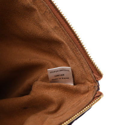 MCM Visetos Liz Shopper Tote Pouch Cognac 6 of 6