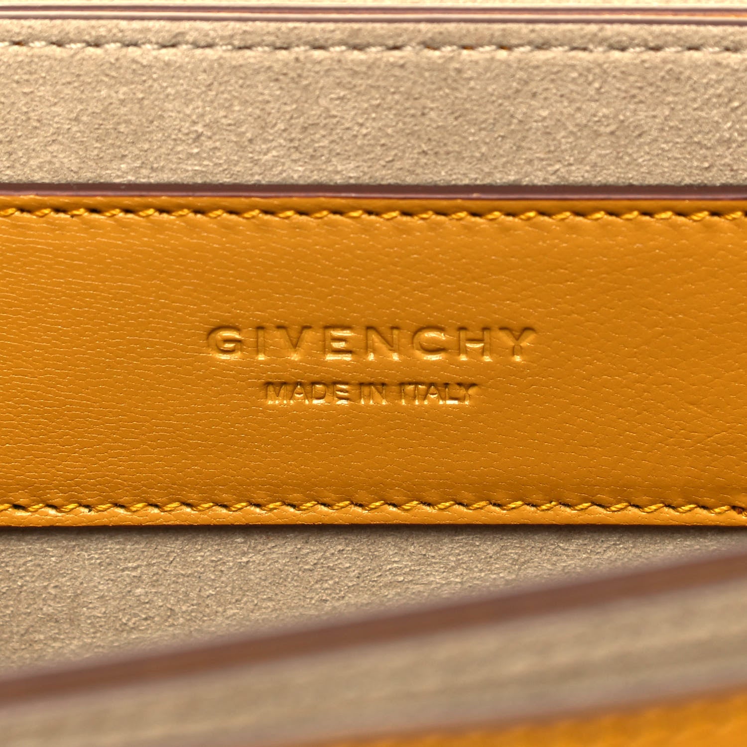 Givenchy Goatskin Quilted Small GV3 Shoulder Bag Golden 9 of 9
