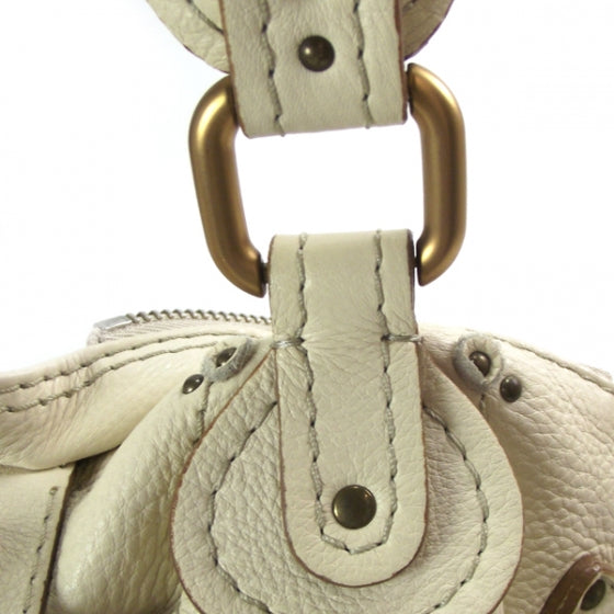 Chloe Leather Paddington Tote Ivory 9 of 16