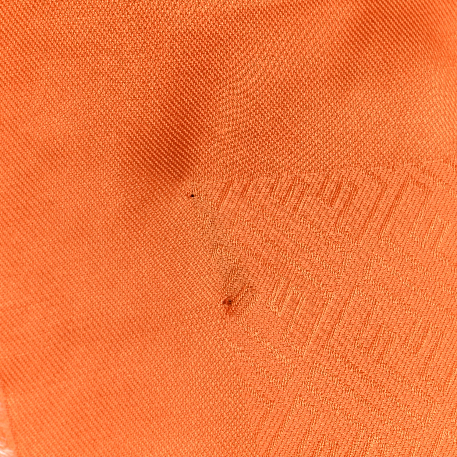 Fendi Wool Silk FF Shawl Orange 7 of 7