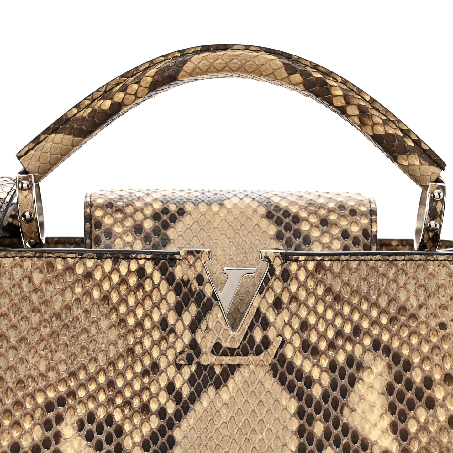 Snakeskin Capucines BB Naturel