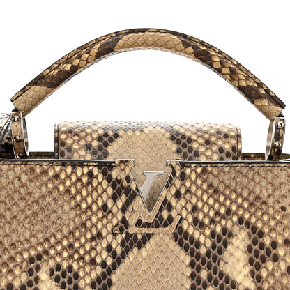 Louis Vuitton Snakeskin Capucines BB Naturel 5 of 9