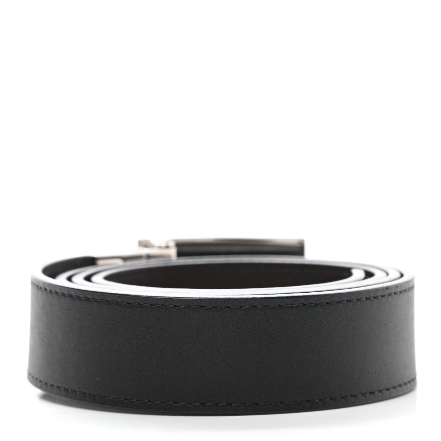 Calfskin 30mm Reversible Belt 95 38 Black Dark Brown
