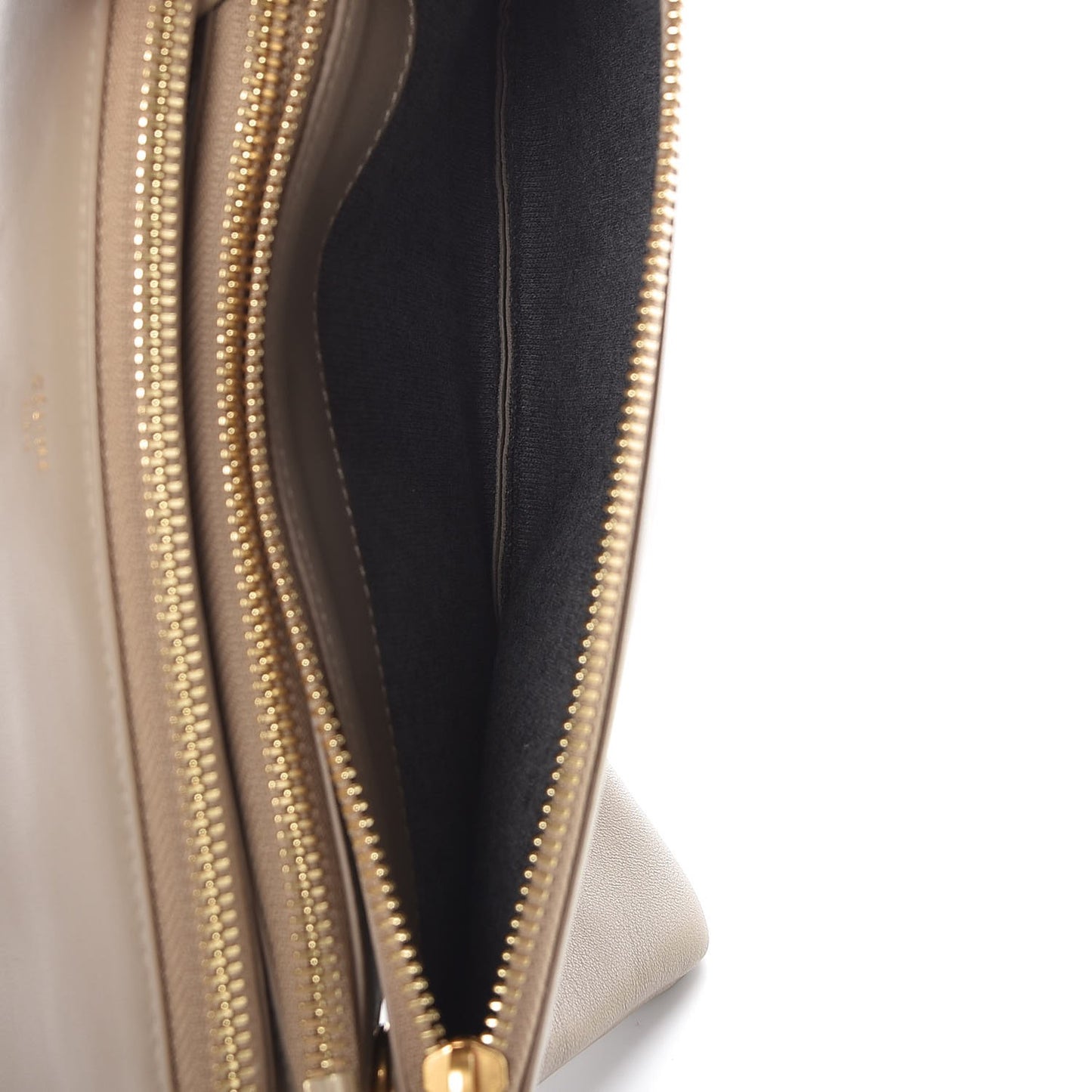 Lambskin Small Trio Crossbody Bag Beige