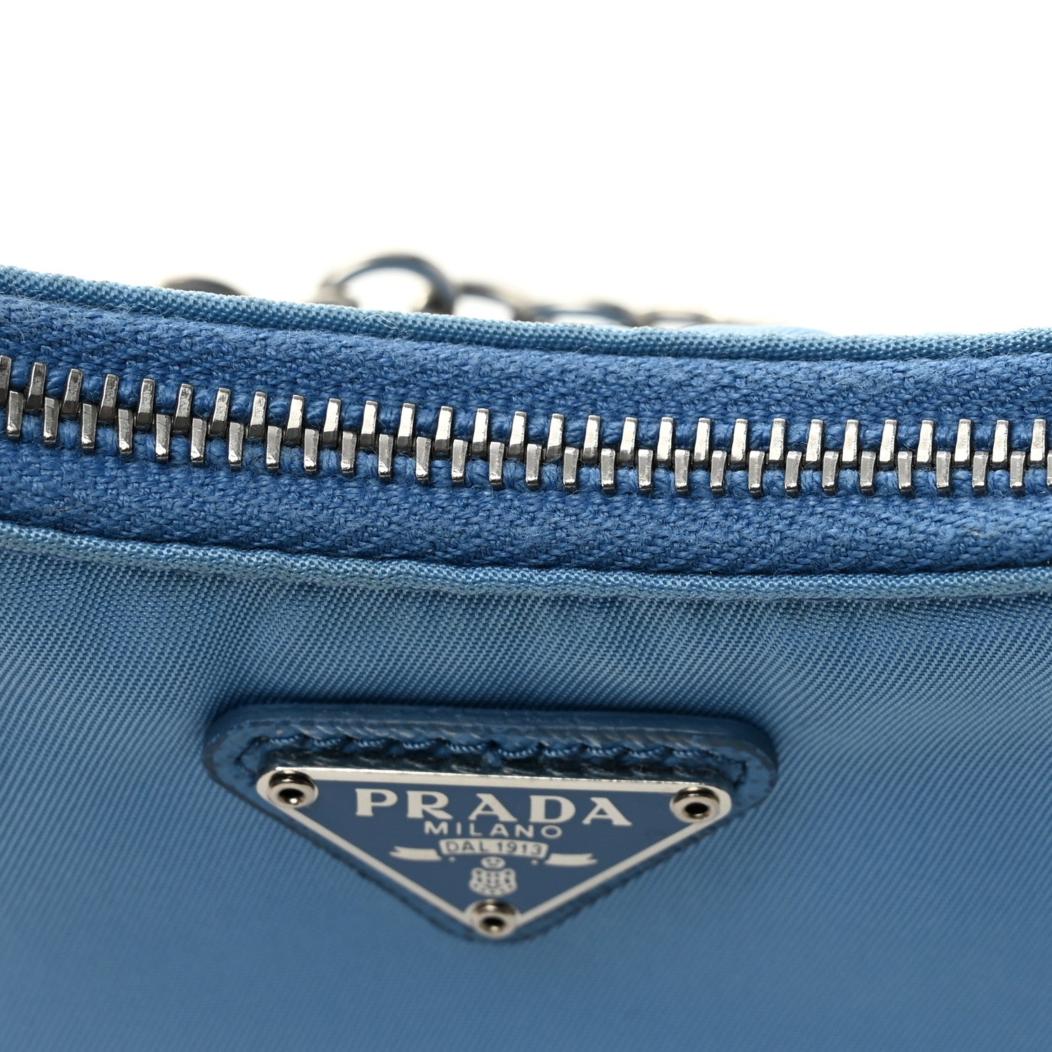 Prada Tessuto Nylon Saffiano Mini Re-Edition 2000 Shoulder Bag Pervinca 11 of 11