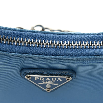 Prada Tessuto Nylon Saffiano Mini Re-Edition 2000 Shoulder Bag Pervinca 11 of 11