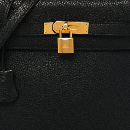 Hermes Taurillon Clemence Kelly Retourne 32 Black 8 of 10