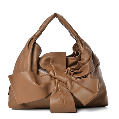 Valentino Garavani Nappa Premier Bow Hobo Brown 1 of 10