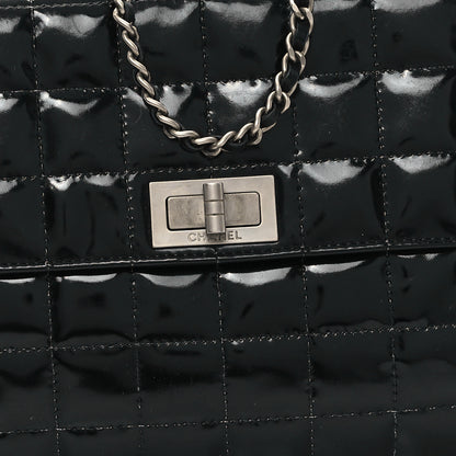 Chanel Patent Chocolate Bar Reissue Single Flap Black 9 of 13